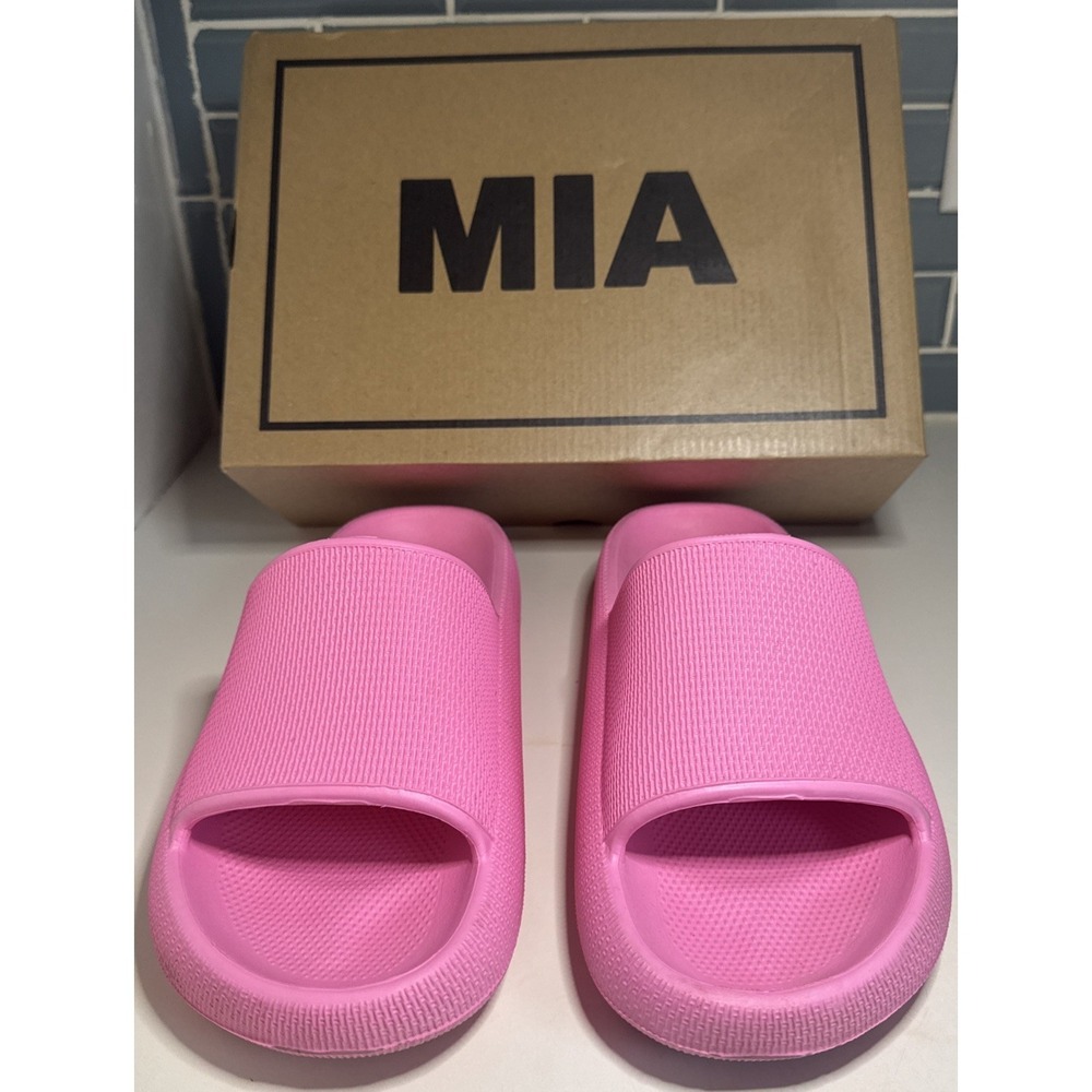 MIA Pink Slide Sandals size 8